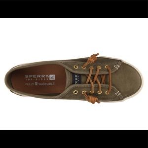 Sperry green sneakers